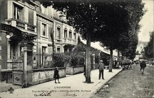 Ak Châtelguyon Puy de Dôme, vue générale du Kurhaus