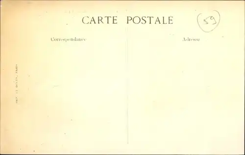 Ak La Bassée Nord, Route de Lens, Canal d'Aires a La Bassée