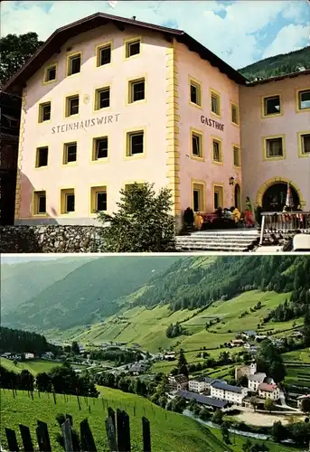 Ak Steinhaus im Ahrntal Cadipietra Valle Aurina Trentino Südtirol, Hotel Steinhauswirt