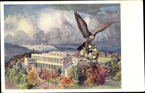 Künstler Ak Stafl, O., Královské Vinohrady Königl. Weinberge Praha Prag,  Nova Sokolovna Vinohradska