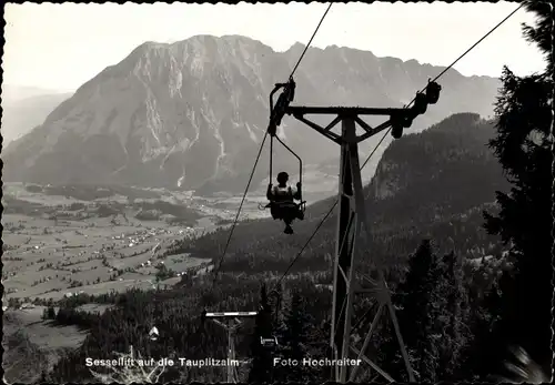 Ak Bad Mitterndorf Steiermark, Tauplitzalm, Sessellift