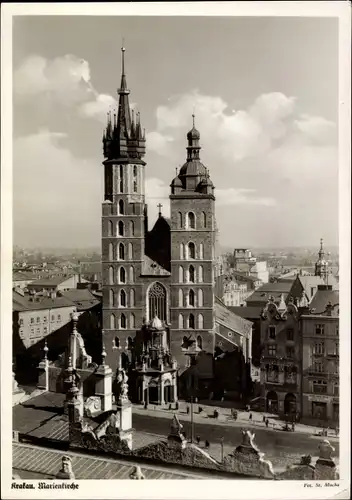 Ak Kraków Krakau Polen, Marienkirche