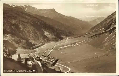 Ak Stuben am Arlberg Vorarlberg, Ort mit Umgebung