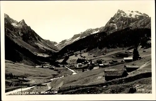 Ak Gargellen Montafon Vorarlberg, Ort mit Umgebung