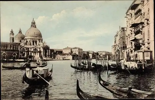 Ak Venezia Venedig Veneto, Canal Grande da calle Valaresso
