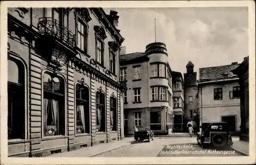 Ak Nový Jičín Neutitschein Reg Mährisch Schlesien, Hotel Kaffee Heinrichshof, Rathausgasse