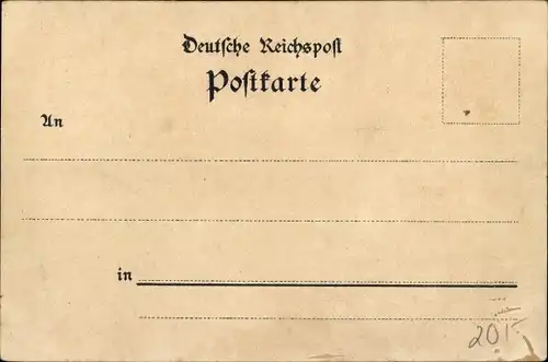 Litho Karlsruhe in Baden, Kaiser Wilhelm Passage, Kaiserstraße, Academiestraße