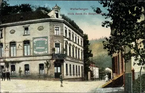 Ak Wallerfangen im Saarland, Hauptstraße, Gasthaus Zum Schwan