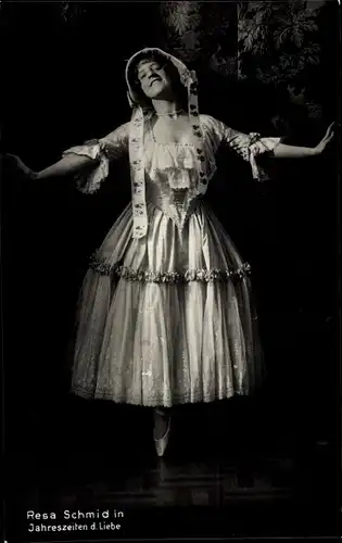 Ak Opernsängerin Resa Schmid in Jahreszeiten der Liebe