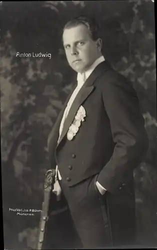Ak Opernsänger Anton Ludwig, Portrait