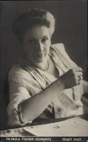 Ak Opernsängerin Paula Fischer-Schwartz, Portrait