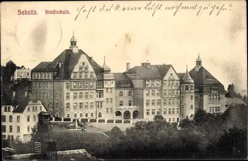 Ak Sebnitz Sächsische Schweiz, Stadtschule