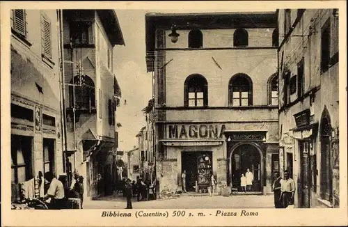 Ak Bibbiena Toskana, Piazza Roma