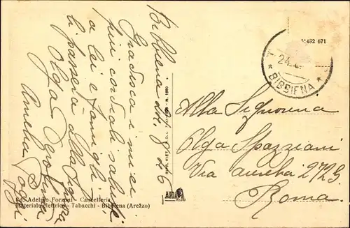 Ak Bibbiena Toskana, Piazza Roma