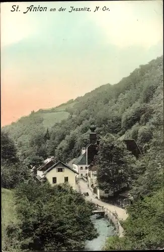 Ak Winterbach St Anton an der Jeßnitz Niederösterreich, Blick auf den Ort, Wohnhaus