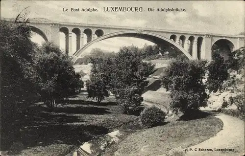 Ak Luxemburg Luxembourg, Le Pont Adolphe