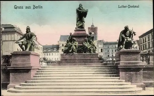 Ak Berlin Mitte, Luther-Denkmal