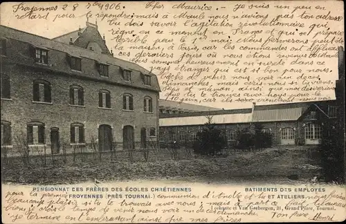 Ak Froyennes Tournai Wallonien Hennegau, Pensionnat des freres des ecoles chretiennes
