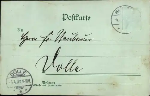 Mondschein Ak Magdeburg an der Elbe, Stadttheater