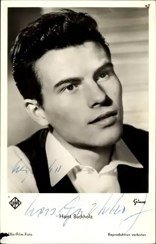 Ak Schauspieler Horst Buchholz, Portrait, Autogramm