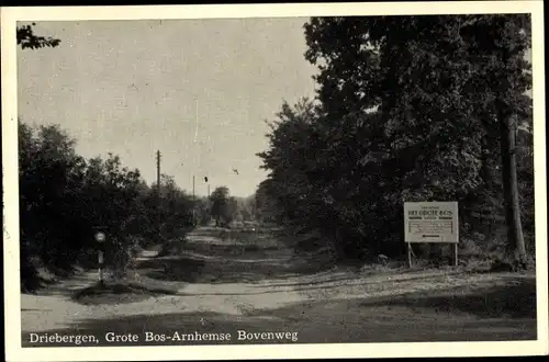 Ak Driebergen Utrecht Niederlande, Grote Bos-Arnhemse Bovenweg