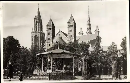 Ak Maastricht Limburg Niederlande, Vrijhof met Basiliek