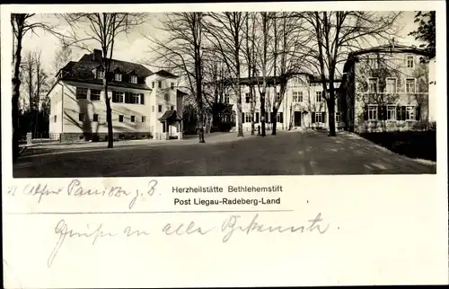 Ak Liegau Augustusbad Radeberg in Sachsen, Herzheilstätte Bethlehemstift