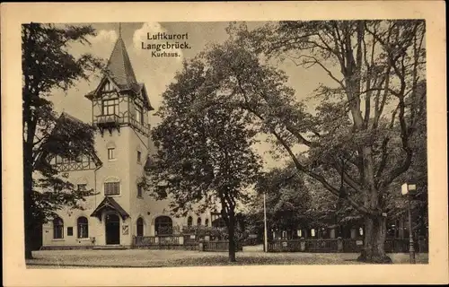 Ak Dresden Langebrück, Kurhaus