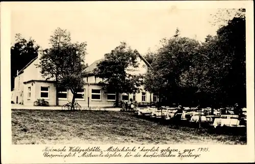 Ak Moritzburg in Sachsen, Waldgaststätte Mistschänke, Bes. M. Reichel