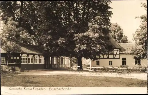 Ak Lomnitz Wachau in Sachsen, Buschschänke