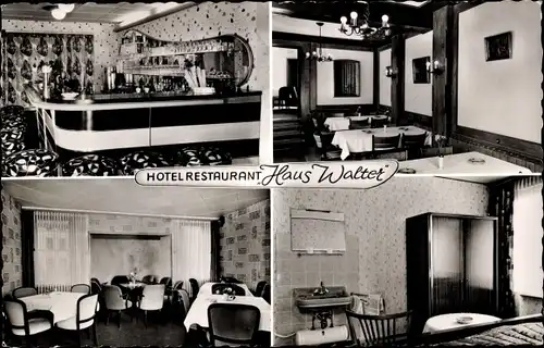 Ak Werdohl im Sauerland, Hotel-Restaurant Haus Walter, Innenansicht