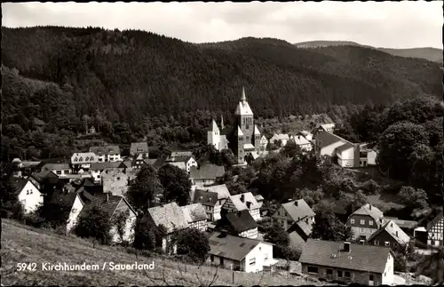 Ak Oberhundem Kirchhundem Sauerland, Panorama