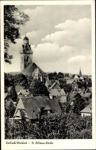 Ak Korbach in Hessen, St. Kilians Kirche