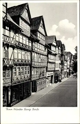 Ak Hann. Münden, Lange Straße mit Apotheke
