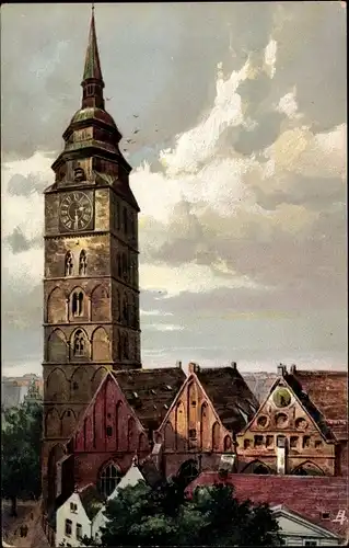 Künstler Ak Hansestadt Bremen an der Weser, Ansgariikirche