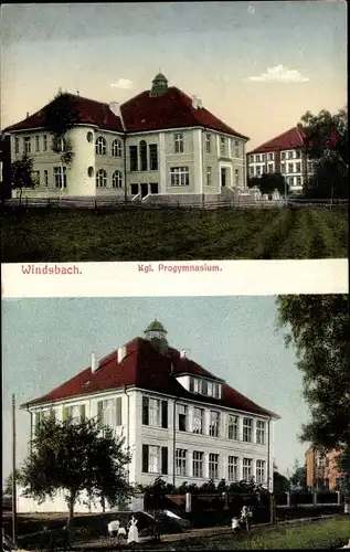 Ak Windsbach Mittelfranken, Kgl. Progymnasium