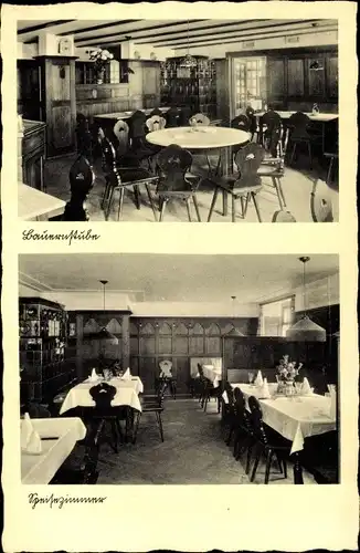 Ak Schönau im Schwarzwald, Gasthaus zum Ochsen, Speisezimmer