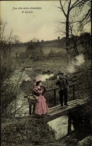 Ak Frankreich, La vie aux champs, a bientot