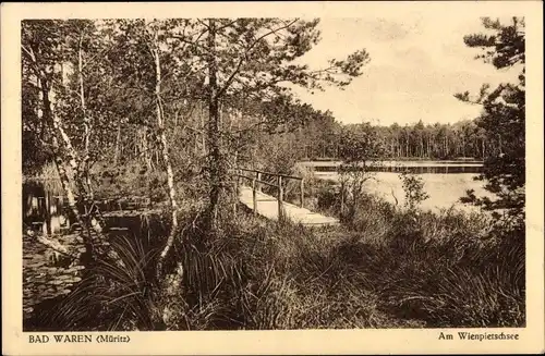 Ak Waren an der Müritz, Am Wienpietschsee