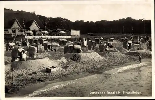 Ak Ostseebad Graal Müritz, Strandleben