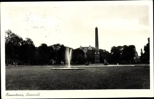 Ak Braunschweig in Niedersachsen, Löwenwall