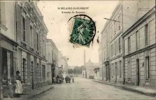 Ak Saint Hilaire Saint Florent Maine et Loire, Avenue de Saumur