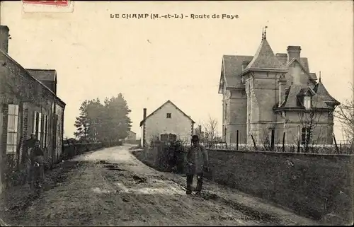 Ak Le Champ Maine-et-Loire, Route de Faye