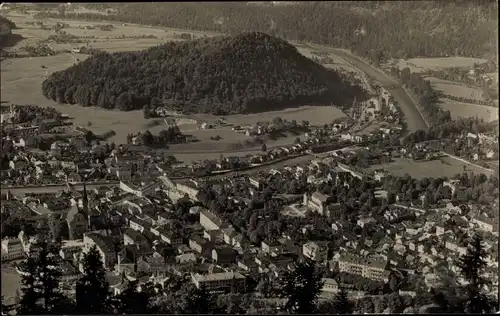 Ak Bad Ischl in Oberösterreich, Ort mit Umgebung vom Jainzen