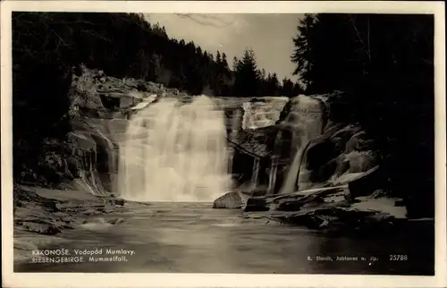 Ak Harrachov Harrachsdorf Riesengebirge Region Reichenberg, Mummelfall