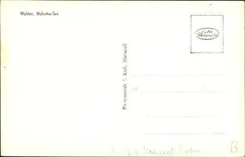 Ak Mariazell Steiermark, Walster, Hubertus See