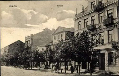 Ak Mława Mlawa Mielau Polen, Rynek