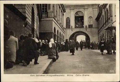 Ak Vilnius Wilna Litauen, Ostra Brama, Kriegsschauplatz