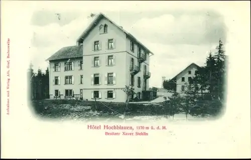 Ak Blauen Badenweiler im Schwarzwald, Gasthaus und Hotel Hochblauen