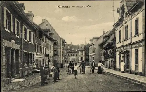 Ak Kandern im Schwarzwald Baden, Hauptstraße